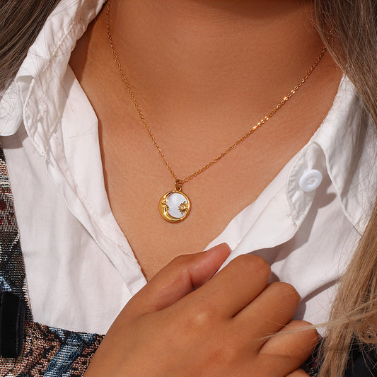 Moon Shell  Necklace