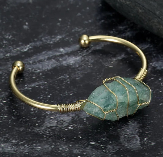 Natural Gemstone Bangle