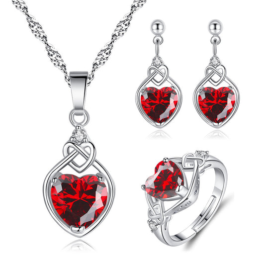 Ruby Heart Jewelry